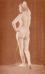 Nudistkonst: Juno (svartvitt foto) av English Photographer