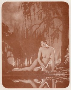 Nudistkonst: Stilla vatten (svartvitt foto) av English Photographer