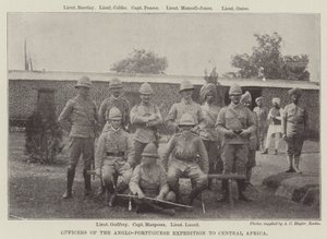 Officerare för den anglo-portugisiska expeditionen till Centralafrika av English Photographer