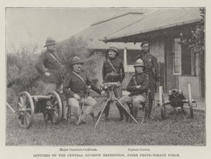 Officerare från Central Division Expedition, Niger Protectorate Force av English Photographer