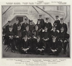 Officerare på Royal Yacht Victoria and Albert av English Photographer