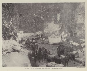 På väg till Klondike, Chilcoot Pass Route 1898 av English Photographer