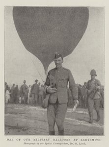 En av våra militära ballonger på Ladysmith av English Photographer
