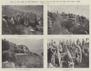 En av kampanjens bedrifter, att ta Guns till toppen av Coles Kop, 1400 fot högt av English Photographer