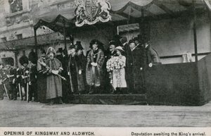 Invigning av Kingsway och Aldwych av English Photographer