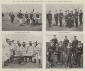 Vår marinbrigad, Gunnery-instruktion på Whale Island (HMS Excellent) av English Photographer