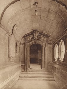 Oxford: Brasenose College, ingången till The Chapel (s/v-foto) av English Photographer