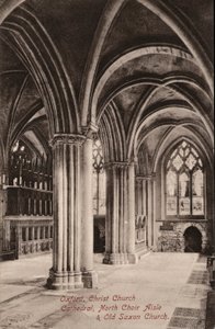 Oxford, Christ Church Cathedral, North Choir Aisle, Old Saxon Church (s/v foto) av English Photographer