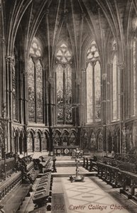 Oxford, Exeter College Chapel (s/v foto) av English Photographer