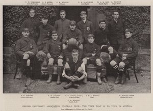 Oxford University Association Football Club, laget som ska turnera i Österrike av English Photographer