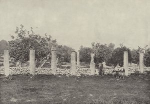 Herodes palats, Samaria, Resterna av palatset, byggt av Herodes för att hedra Augustus av English Photographer