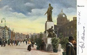 Piccadilly och Royal Infirmary, Manchester av English Photographer