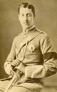 Porträtt Prins Albert Victor av Wales. (Foto) av English Photographer