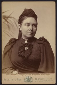 Porträtt, Victoria, Princess Royal, som var gift med kejsar Fredrik III av Tyskland (s/v foto) av English Photographer