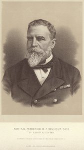 Porträtt av amiral Frederick B P Seymour av English Photographer
