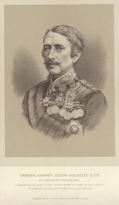 Porträtt av General Garnet Joseph Wolseley av English Photographer