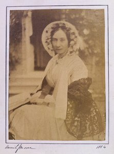 Porträtt av Harriet Jane Moore (1801-84) 1854 (albumenprint) av English Photographer