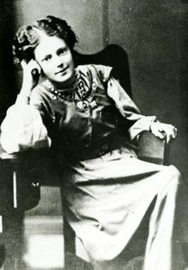 Porträtt av Mary Eleanor Gawthorpe, ca 1909 av English Photographer