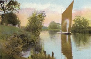 Postwick Reach, Whitlingham, nära Norwich av English Photographer