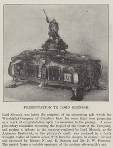 Presentation till Lord Glenesk av English Photographer