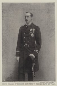 Prins Charles av Danmark, trolovad med prinsessan Maud av Wales av English Photographer