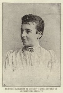 Prinsessan Elizabeth av Anhalt, storhertiginnan av Mecklenburg-Strelitz av English Photographer