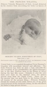 Prinsessan Yolanda Marguerite av Italien, född 1 juni 1901 av English Photographer