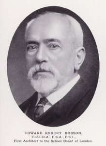 Prominent Men of London: Edward Robert Robson (s/v foto) av English Photographer