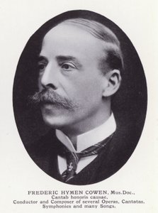 Prominent Men of London: Frederic Hymen Cowen (s/v foto) av English Photographer