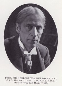 Framstående män i London: Prof Sir Herbert Von Herkomer (s/v foto) av English Photographer