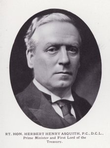 Prominent Men of London: Rt Hon Herbert Henry Asquith (s/v foto) av English Photographer