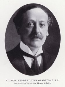 Prominent Men of London: Rt Hon Herbert John Gladstone (s/v foto) av English Photographer