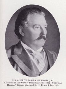 Prominent Men of London: Sir Alfred James Newton (s/v foto) av English Photographer