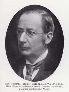 Prominent Men of London: Sir Frederick Bridge (s/v foto) av English Photographer
