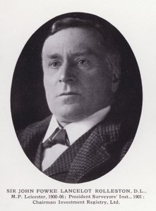 Prominent Men of London: Sir John Fowke Lancelot Rolleston (s/v foto) av English Photographer