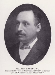 Prominent Men of London: Walter Emden (s/v foto) av English Photographer