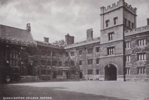 Quadrangle Exeter College, Oxford av English Photographer