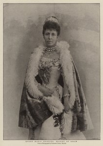 Drottning Maria Cristina, Spaniens regent av English Photographer