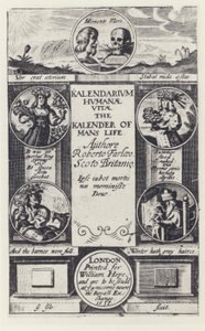 R Farley, Människolivskalender, W Hope 1638 (s/v foto) av English Photographer