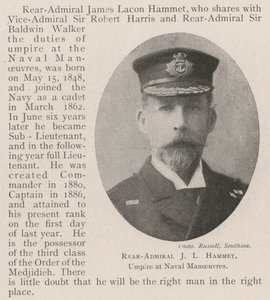 Konteramiral J L Hammet, domare vid sjömanövrer av English Photographer