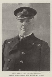 Konteramiral Lord Charles Beresford, utsedd till andra befäl över Medelhavsskvadronen av English Photographer