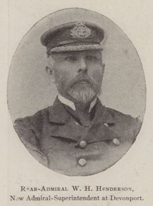 Konteramiral W H Henderson, ny amiral-överintendent vid Devonport av English Photographer