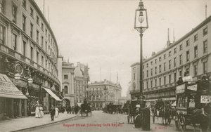 Regent Street, London, som visar Cafe Royal av English Photographer