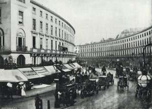 Regent Street, the Quadrant (s/v foto) av English Photographer