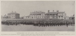 Förstärkningar för Sydafrika, 3:e bataljonen Northamptonshire Regiment av English Photographer