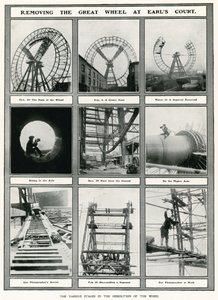 Ta bort det stora hjulet vid Earls Court, London av English Photographer
