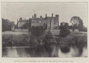 Ripley Castle, Yorkshire, säte för Sir Henry Day Ingilby, Baronet av English Photographer