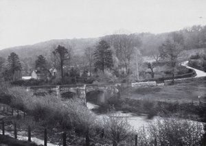 River Avon, Limpley Stoke (s/v foto) av English Photographer