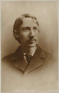 Robert Louis Stevenson (1850-1894), skotsk romanförfattare, poet och reseskribent av English Photographer