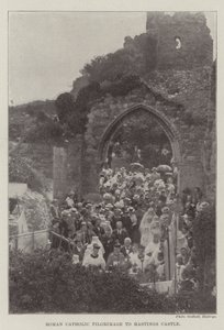 Romersk-katolsk pilgrimsfärd till Hastings Castle av English Photographer